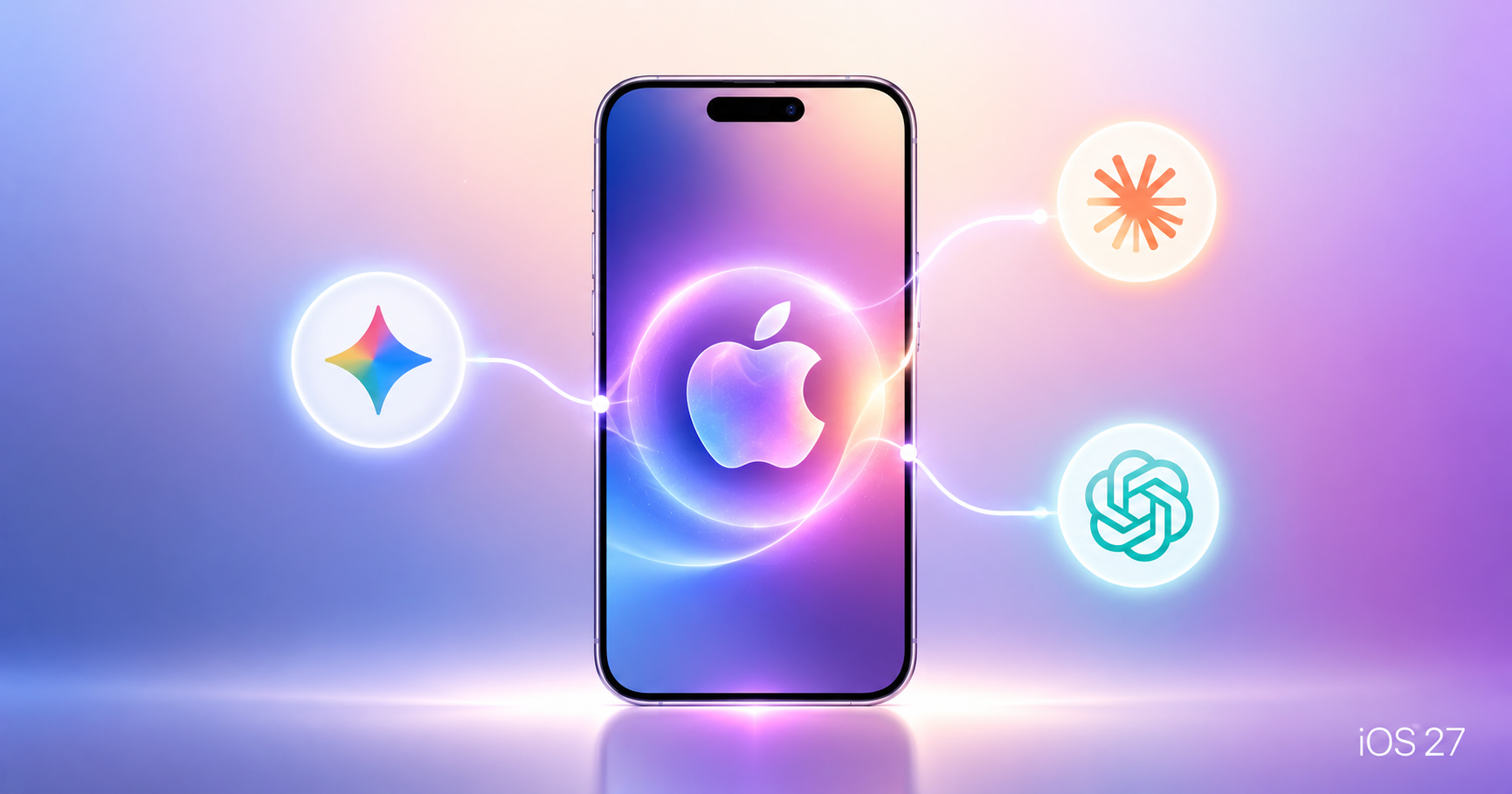 iOS 27 จะให้เลือก AI เองได้! Gemini, Claude, ChatGPT เสียบแทน Siri